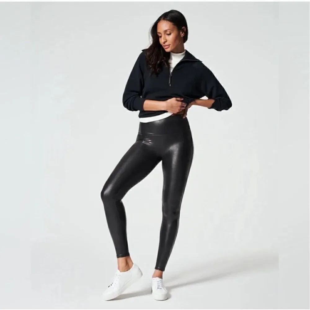 Spanx Faux Leather Leggings M